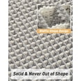 thumbnail image 4 of Alfombra de baño AMOAMI Waffle superabsorbente, antideslizante, 45 x 75 cm, 4 of 7