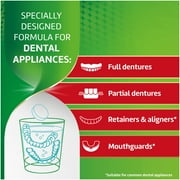 (2 pack) Polident Smokers Antibacterial Dental Appliance Cleanser Tablets, 90 Ct