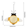 thumbnail image 7 of Muecwrye Bird Feeder, Iron Hanging, Bird Feeders for Outdoors, Bee Shape Window Bird Feeder, Pack Bird Feeders for Outdoor Hanging, Bird Houses for Outside,Outdoor Courtyard Garden Tree Hanging Lamp, 7 of 7