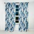 thumbnail image 3 of Designart "Tropical Mirage In Azure" Tropical Blackout Curtain Single Panel, 3 of 5