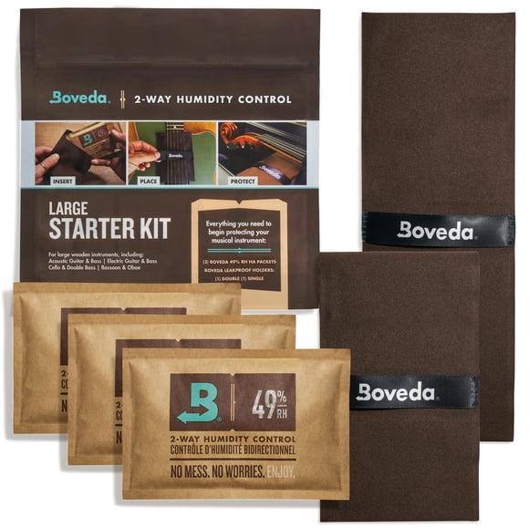 Kit básico de control de humedad Boveda Music Large 49% RH