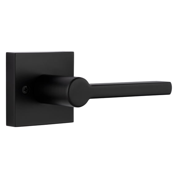 Miseno MLK5022XBK Lorton Flat Bar Non-Turning One-Sided Door Lever - Black