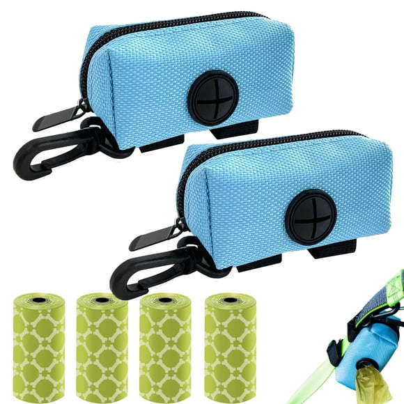 Funda para excrementos de perro CAKOVANO, tela suave con 4 rollos, azul
