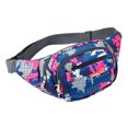 thumbnail image 1 of Bolso de pecho multicapa informal de moda para deportes al aire libre, fitness, teléfono móvil, riñonera, color rosa, 1 of 5