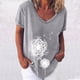 thumbnail image 2 of Elegante mujer con cuello en V estampado camiseta blusa Tops sudadera OAVQHLG3B Store  lin121212, 2 of 4