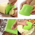 thumbnail image 4 of HOMEIORA 3 Pack Dough Scraper - Multi-Purpose Dough Cutter Bowl Scrapers Plastic Baking Tools for Cake, Cream, Butter, Batter, 4 of 6