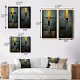 thumbnail image 4 of Designart "Indigo Stairway Minimal Grace III" Modern Geometric Framed Wall Art Set Of 2 - Modern Gold Frame Gallery Set For Office Decor, 4 of 6