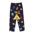 thumbnail image 4 of Bill Cipher Women's Pajama Pants Comfy Casual Loose Sleep Bottoms Pants Drawstring Wide Leg Long Lounge Pants, 4 of 8