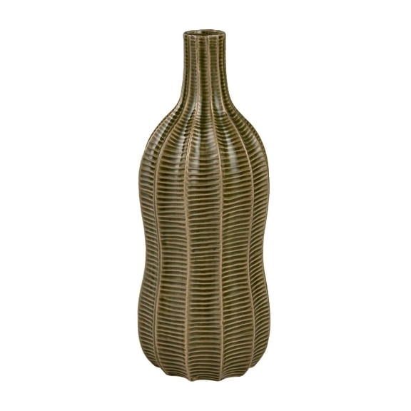 Elk Home Collier Modern Large Vase in Olive Finish