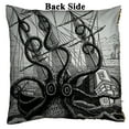 thumbnail image 2 of GCKG Black Octopus Reversible Mermaid Sequin Pillow Case Home Decor Cushion Cover 20x20 inches, 2 of 3