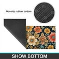 thumbnail image 6 of Pioneer Flower Floral Print Pattern Kitchen Rugs Sets Of 2,Anti Fatigue Kitchen Mat Rugs Non Slip Washable,Decorative Kitchen Floor Mats for Kitchen,Sink,Laundry,17"x30"+17"x47", 6 of 7