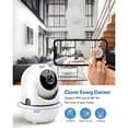 thumbnail image 4 of 2K HD Wifi Baby Monitor Camera with Night Vision,Two-Way Audio, AI Auto Tracking Smart Monitoring for Baby, Nanny,Pet,White, 4 of 10