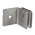 thumbnail image 2 of tredstone Durable Stainless Steel Glass Clamp Clip for Shower Room Panel Easy Installation 90 degree Single 1Set, 2 of 6