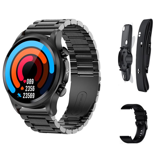 Montre Intelligente E400 en Temps Réel, Température Corporelle, Aspiration Magnétique, Rappel d'Information, Étanche