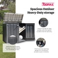 thumbnail image 4 of Toomax Stora Way All Weather XL 5' x 3' Storage Shed Cabinet, Taupe, 4 of 11