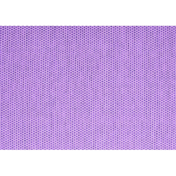 Ahgly Company Indoor Rectangle Abstract Purple Contemporary Area Rugs, 5' x 8'