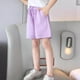 thumbnail image 2 of Odeerbi 5-15 Años Niñas Verano Bermudas Workout Deporte Atlético Pantalones Cortos Algodón Casual Cómodo Cintura Elástica Pantalones Cortos, 2 of 5