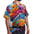 thumbnail image 2 of Mind car Men's Short Sleeve Hawaiian Poplin Shirt, Casual Printed Button Down Summer Beach Shirts - Unisex, 2 of 6