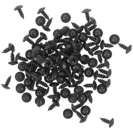 WORGEOUS 100-Pack Iron Screws Fasteners Set 1.20 x 0.80 x 0.80 cm Hardware for Repairs