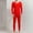 Red, variant on Men's Basic Thermal Underwear - Soft Fitted Winter Warm Long Johns - Base Layer Top and Bottom for Cold Weather