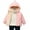 Pink, variant on Esaierr Boys Girls Hooded down Cotton Jacket for Baby Kids 1-7Y Solid Color Lightweight Cotton Coat Fleece Short Cotton Jacket with Pockets Winter down Jacket Tops