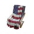 thumbnail image 4 of New York Soft Flannel Fleece Throw Blanket, Liberty and USA Flag Retro Style Enlightening World Famous, Cozy Plush for Indoor and Outdoor Use, 60" x 80", Dark Coral White, by Ambesonne, 4 of 6