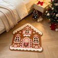 thumbnail image 5 of Christmas Doormat Gingerbread House Christmas Welcome mat, Gingerbread Natural Coir Non-Slip Christmas Doormat Welcome Mat for Front Porch Entryway Outdoor Holiday Home Decor, 5 of 6