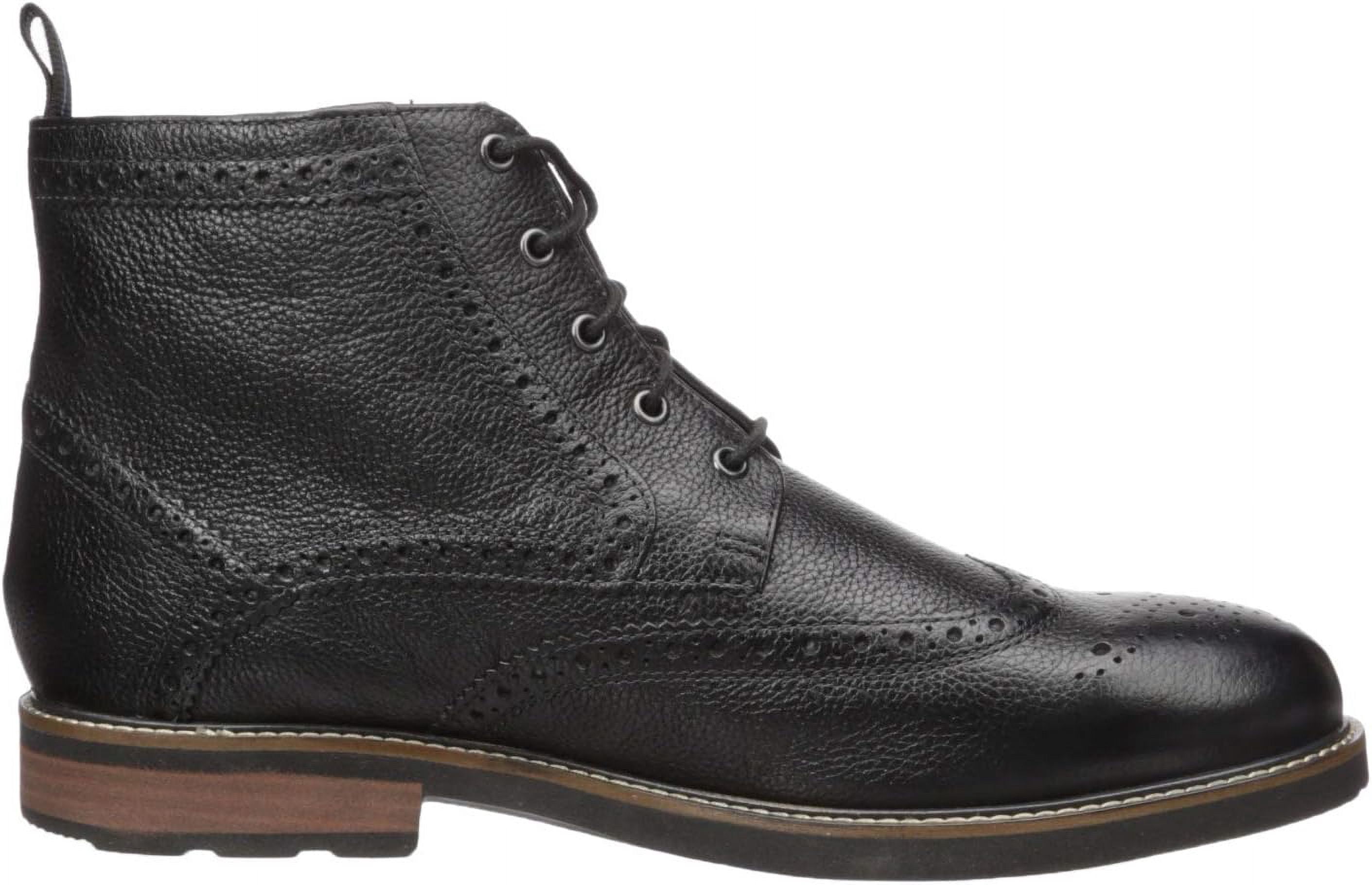 New in Box Nunn Bush Men’s Odell Wingtip, Black Leather Boots, Size 11W Amazon.com | Nunn Bush Men main image 2