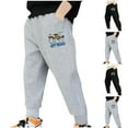 thumbnail image 4 of CHEEREAM Boys Sweatpants Soft Open Bottom Youth Athletic Joggers with Pockets Pants for Kids Boys Sweatpant for 4-11 Years, 4 of 4
