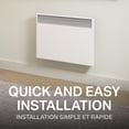 thumbnail image 4 of Stelpro White SHC Convector Heater - 1000W, 240 Volts - Controlled via Wall Thermostat (sold separately), 4 of 9
