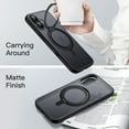 thumbnail image 7 of JETech 360 Degree Rotatable Ring Case for iPhone 17 6.3-Inch with Camera Control Button, Compatible with MagSafe Phone Cover (Black), 7 of 7