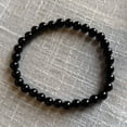 thumbnail image 2 of Black Onyx bracelet | Unisex Stretchy bracelet, 2 of 5