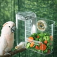 thumbnail image 4 of 2 in 1 Bird Feeder Water Dispenser,Automatic Acrylic Water Feeder,Bird Food Container,Parakeet Cage Accessories for Small Parakeet Cockatiel Budgie Lovebirds, 4 of 8
