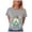 Grey, variant on CFXNMZGR Halloween Clothes for Women Women's T-Shirts Crew-Neck Boho Flowers Wildflowers Graphic Tees Shirts Cute Casual Summer Tops Short Sleeve T Shirt (Black,L)