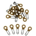 thumbnail image 4 of Almencla 20pcs Carpe Pêche Tremplin Pivote Double Crochet Changement Rapide Multi Clips Snaps, 4 of 5