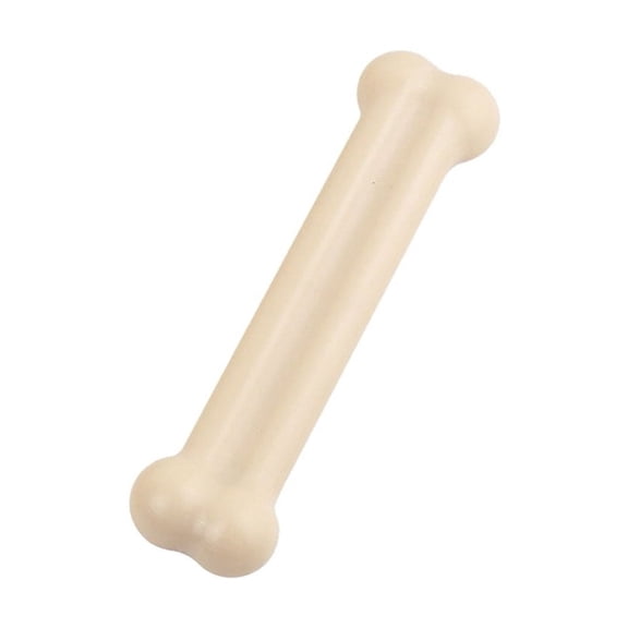 Forestwhale Bone Shaped Dog Chew Toy 4.3in Durable Plastic Chew Bone for Teeth Cleaning Anxiety Relief Boredom Reduction
