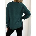 thumbnail image 5 of jinghuiyue Women Sweaters Crew Neck Long Sleeve Pullover Sweater Casual Business Ribbed Knitwear Fashion Tops XL, 5 of 6