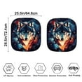 thumbnail image 3 of Yuyamidu Wolf Car Sun Shade for SUV Truck Van 2 Piece Galaxy Car Windshield Shades Universal Car Windshield Visor Sun Shade Fashion Sunshades for Car Windows, 3 of 5