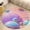 Flannel-3, variant on Colorful Hot Air Balloons Bright Blue Sky Clouds Round Area Rugs for Bedroom Living Room, 4FT Soft Comfy Indoor Circle Carpets, Floor Mat