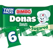 Bimbo Donas Sugared Donuts, 6 twin packs, Sugar Donuts, 11.1 oz Multipack
