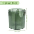 thumbnail image 4 of Unique Bargains Makeup Brush Cup 4 Slot Makeup Brush Holder for Vanity for Bathroom Countertops Clear Green, 4 of 6
