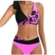 thumbnail image 1 of Traje de baño de 2 piezas para mujer, trajes de baño para mujer, conjunto de traje de baño estampado de dos piezas con sujetador incorporado, traje de baño de playa para mujer, 1 of 4