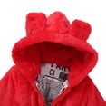 thumbnail image 4 of BULLPIANO Toddler Girls Winter Fleece Coats Jacket Kids Thicken Hooded Faux Jacket Baby Warm Outwear, 4 of 9