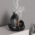 thumbnail image 3 of Dserhfy Lotus Incense Stick Holder Backflow Incense Burner Resin Incense Cone Holder for Incense Lovers Gift Home Table Centerpiece, 3 of 8