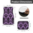 thumbnail image 5 of Pzuqiu Gothic Castle Car Floor Mats Car Steering Wheel Cover Full Set Easy to Install 5 Piece Car Floor Mats All Weather with Anti-Slip Pad Removable Automotive Accessories for Cars, 5 of 6