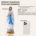 thumbnail image 2 of Estatua de la Virgen María QIANLING de resina, 30 cm, decoración católica, 2 of 7