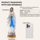 thumbnail image 2 of Estatua de la Virgen María QIANLING de resina, 30 cm, decoración católica, 2 of 7