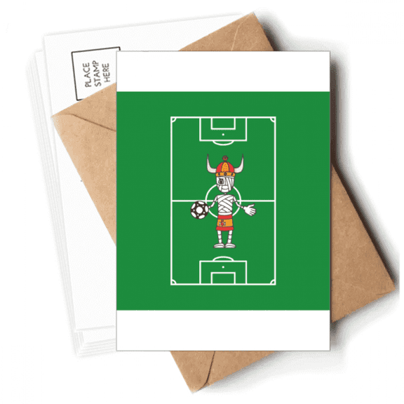 spanish bullfighter soccer cartoon Postcards Envelopes Blank Note Cards Mailing