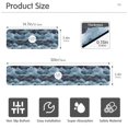 thumbnail image 3 of Yayeee Faucet Mat for Kitchen Sink 14.7" Diatomite Long Splash Guard Pad, Blue Watercolor Mountain Pattern, 2 Pack, 3 of 7
