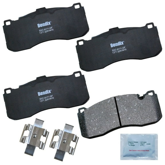 BENDIX CFC1371 Bendix Premium Copper Free Ceramic BPR Disc Brake Pad Fits select: 2013 BMW 328, 2008-2013 BMW 135